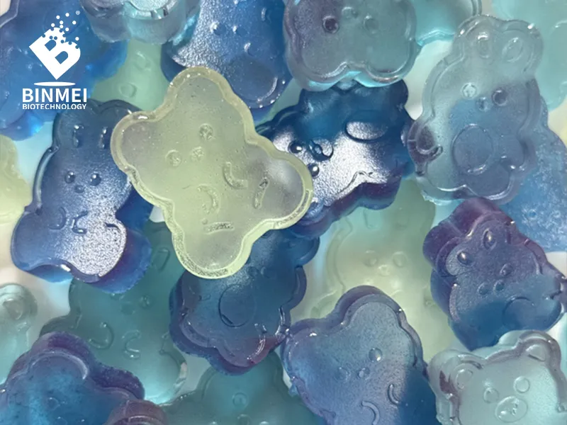 The application of phycocyanin in gummy candies.