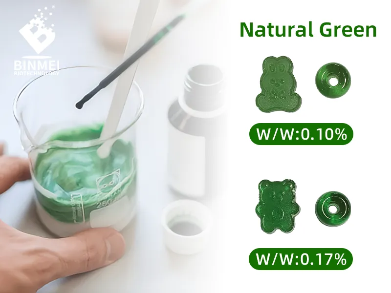 Compound Colorant Natural Green for Gummies