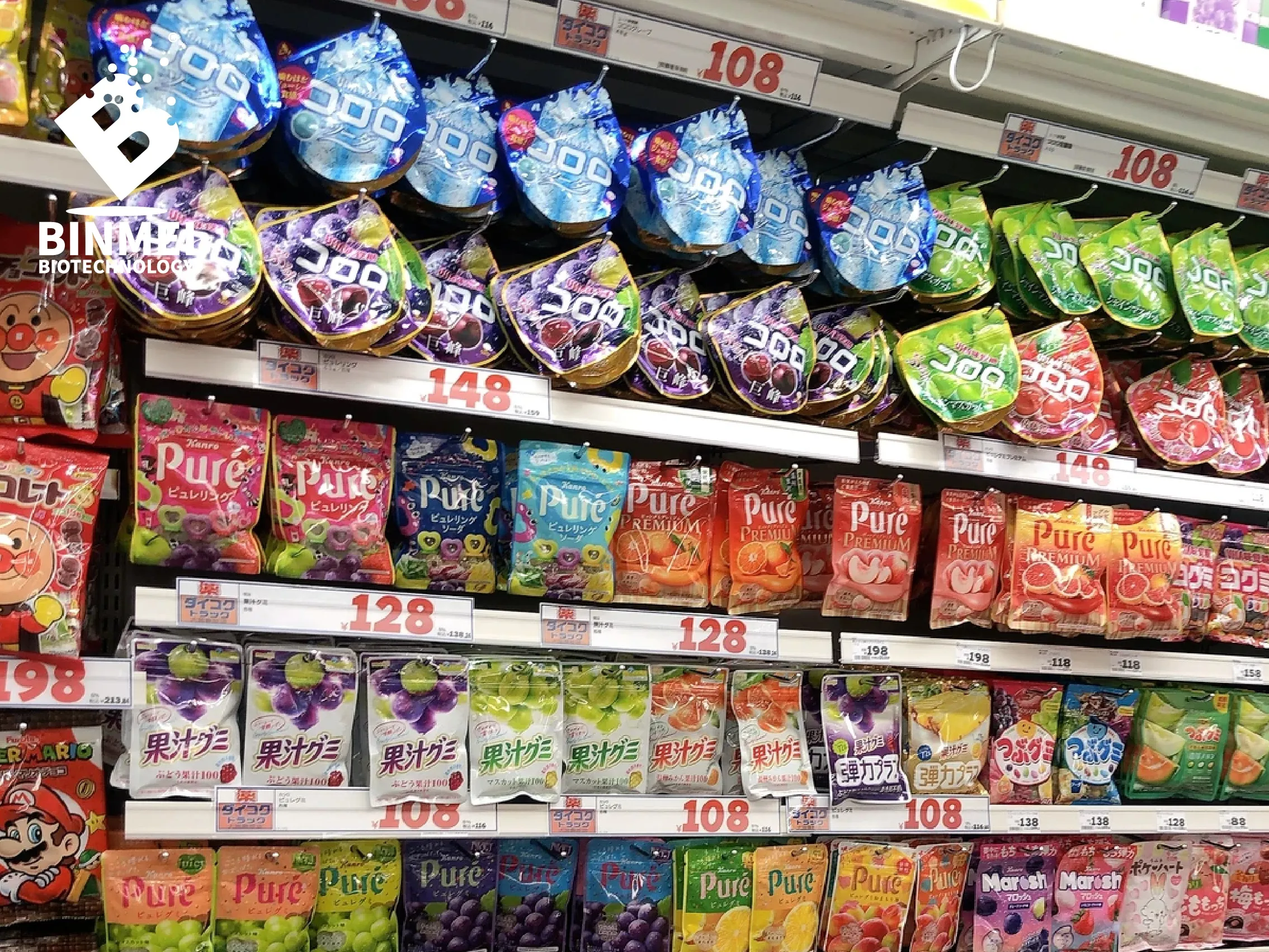 candies &gummies shelf