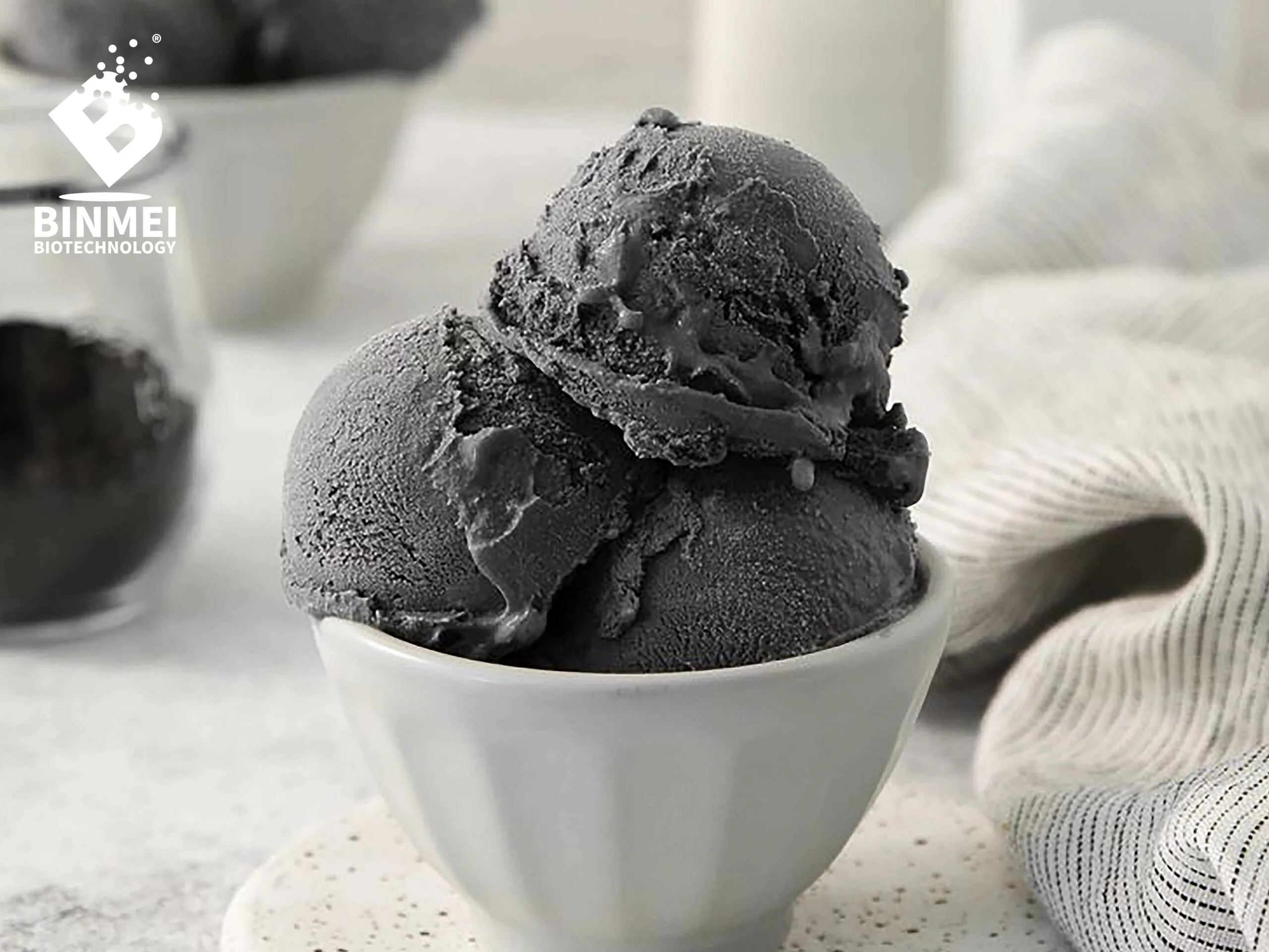 natural black coloring ice cream