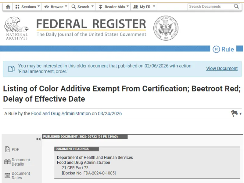 The FDA has progressively strengthened oversight of color additives