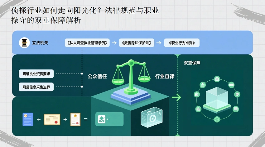 侦探行业如何走向阳光化?法律规范与职业操守的双重保障解析