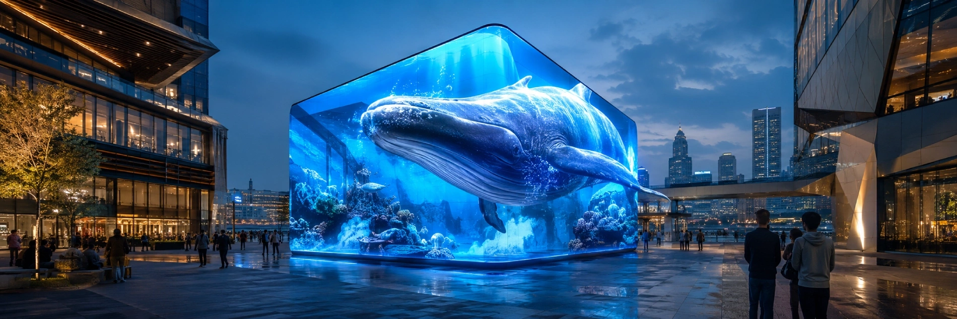 Creative Curved Cube LED Solution