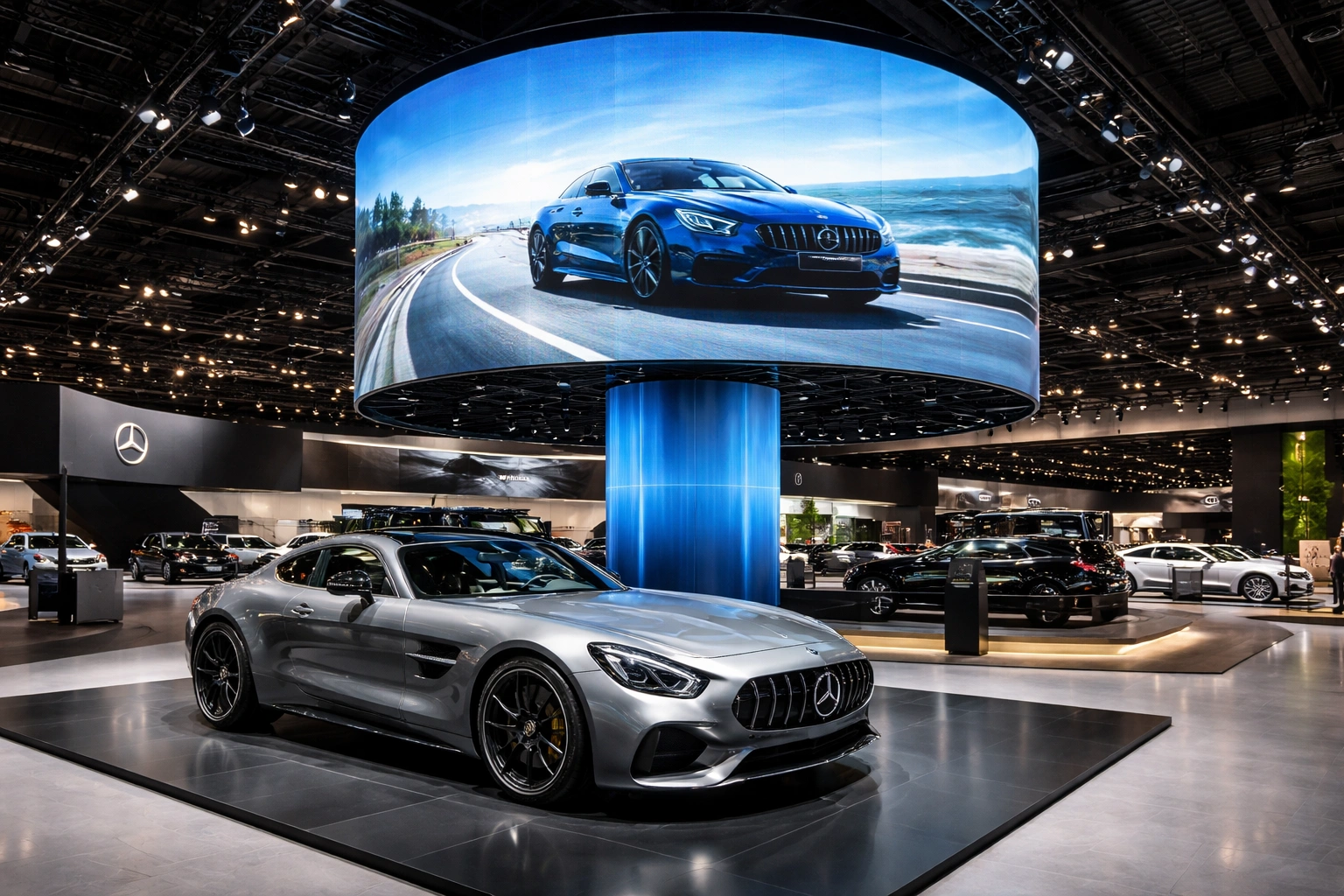 Luxury auto show spotlighting AMG GT