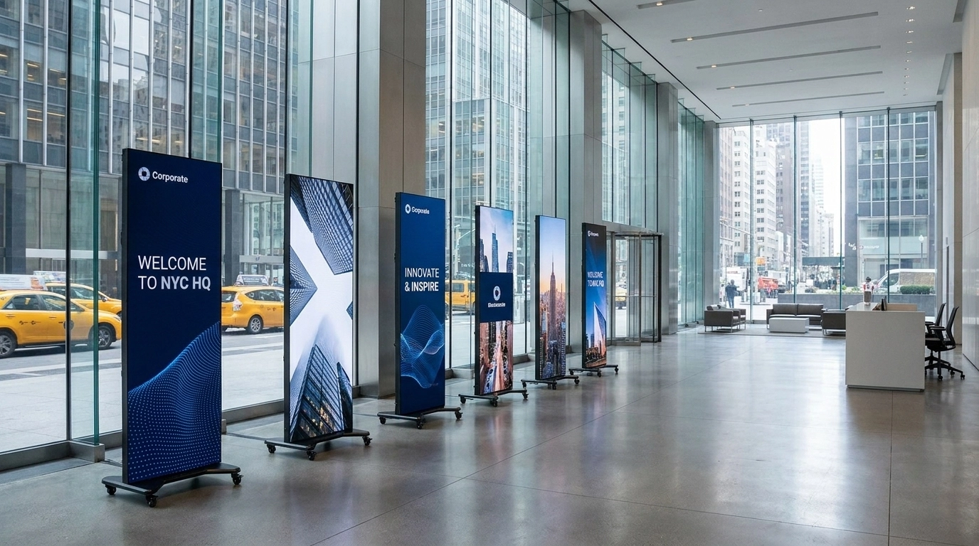 Digital LED totems