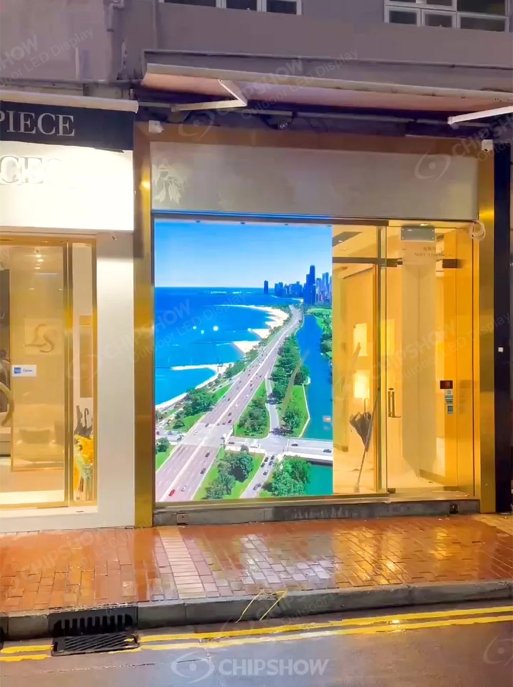 Indoor P2.5 HD full color window screen Hong Kong a store project