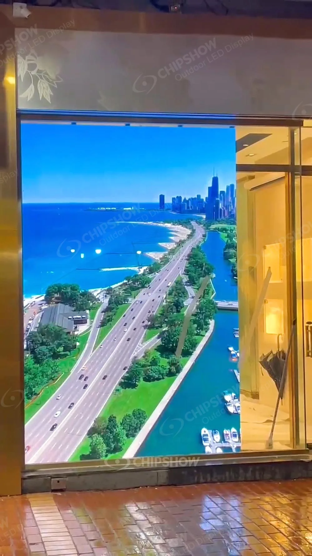 Indoor P2.5 HD full color window screen Hong Kong a store project2