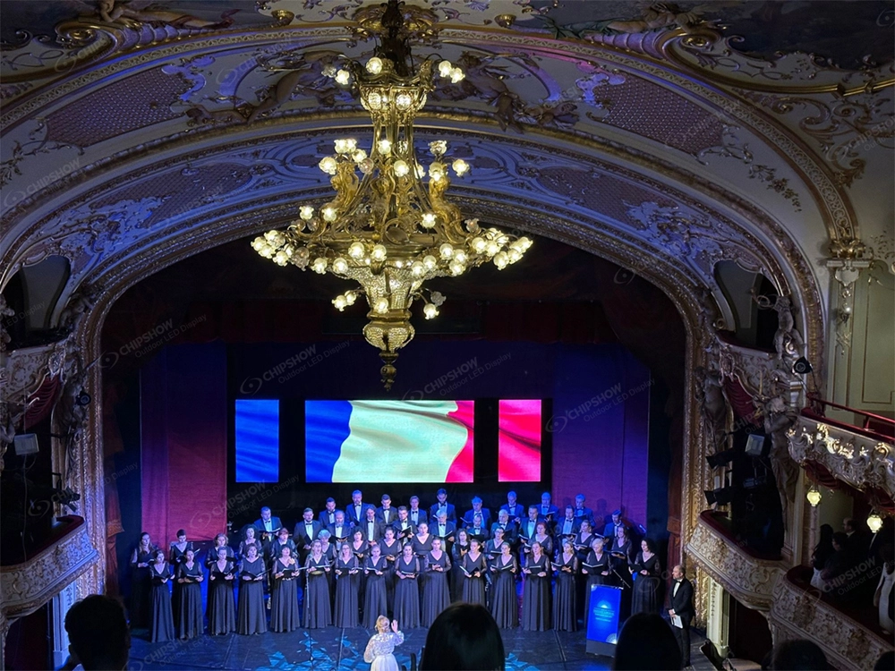 C-Beetle P2.97 stage screen for theater in Romania2