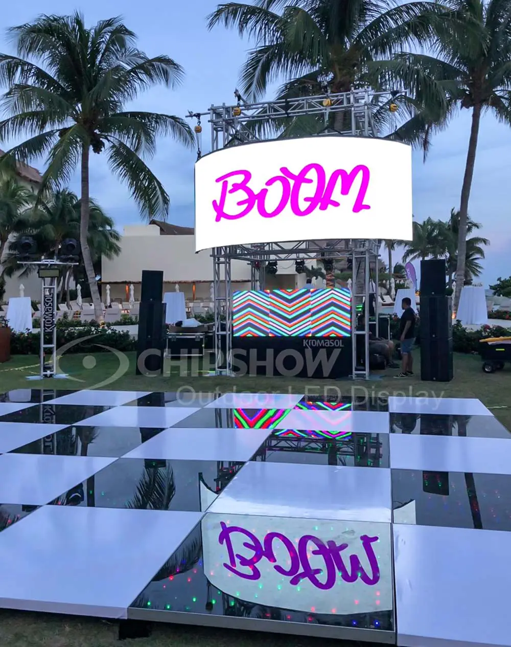 Mexico P3.91 stage rental screen3