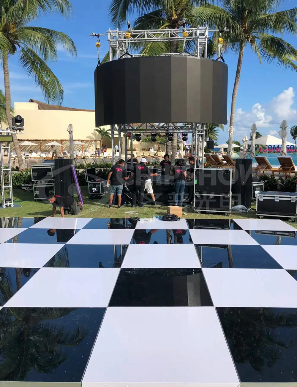 Mexico P3.91 stage rental screen