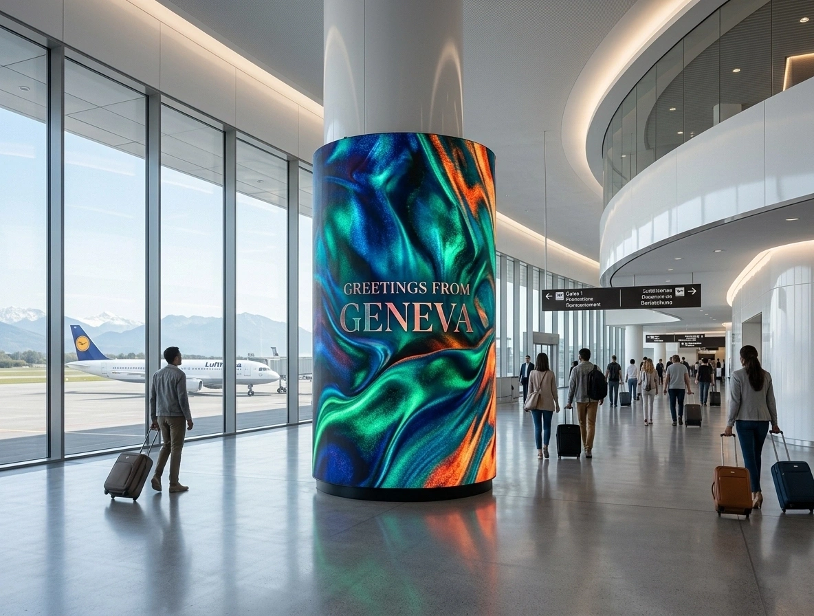 airport led screen case