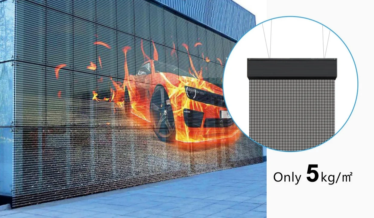 shop window transparent led display