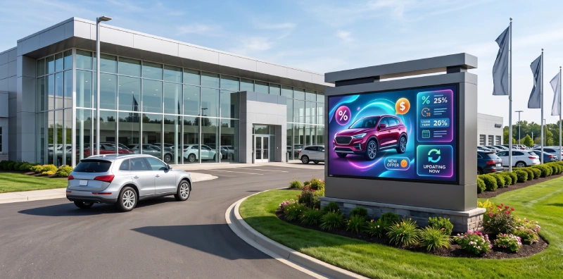 Automotive Dealership Entrance