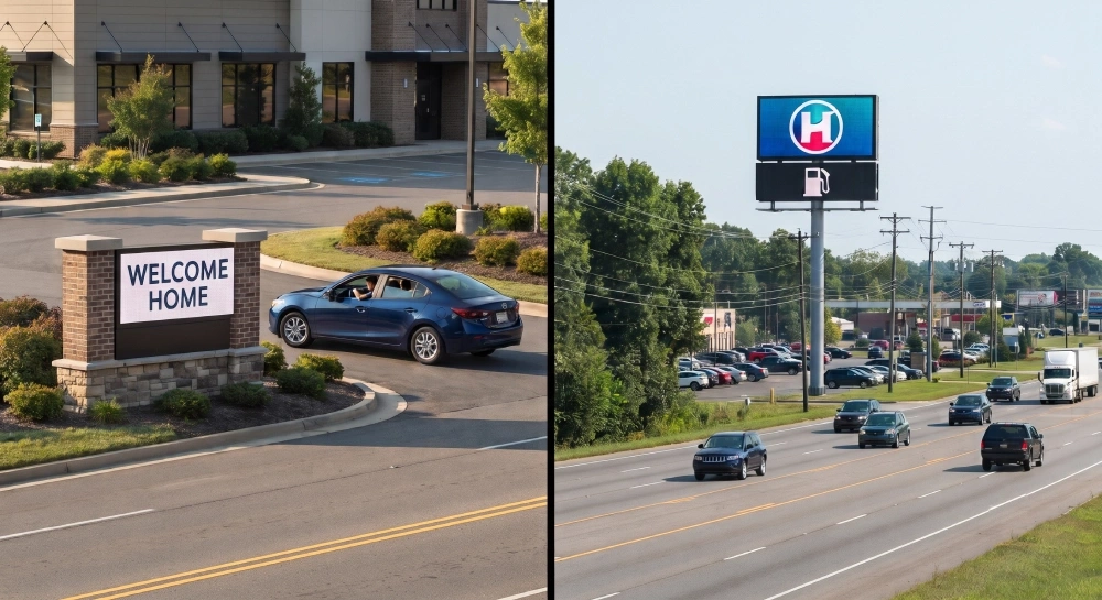 Monument Sign vs Pylon Sign (1)