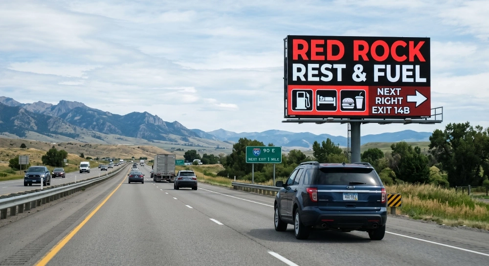 Long-distance LED signs