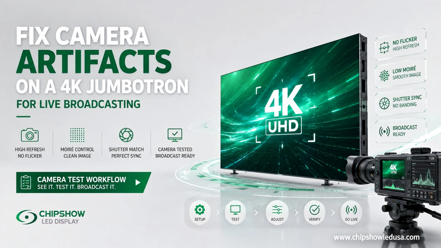 4K Jumbotron for live broadcasting