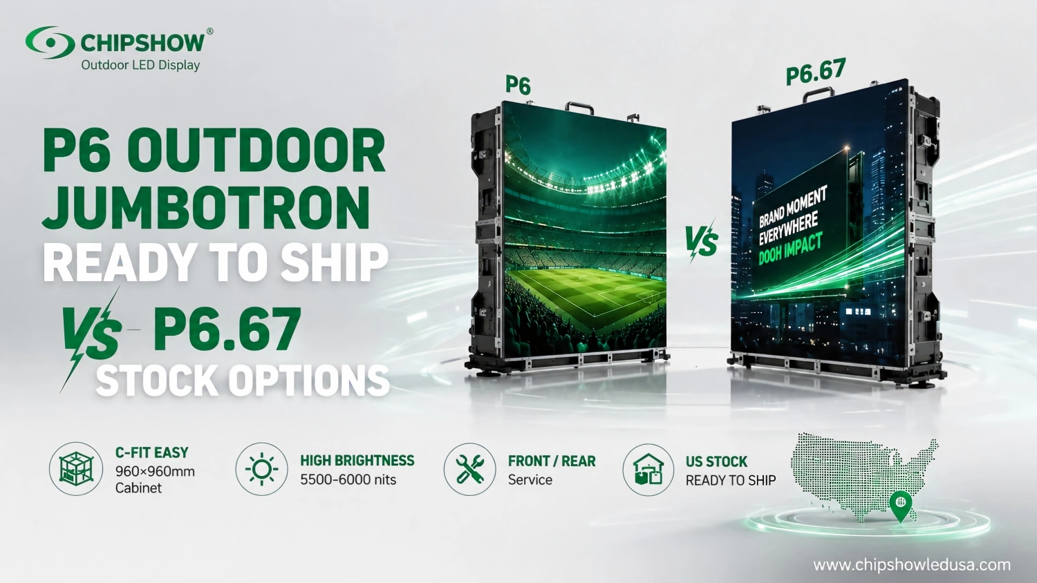 P6 Outdoor Jumbotron Ready to Ship vs P6.67 Stock Options