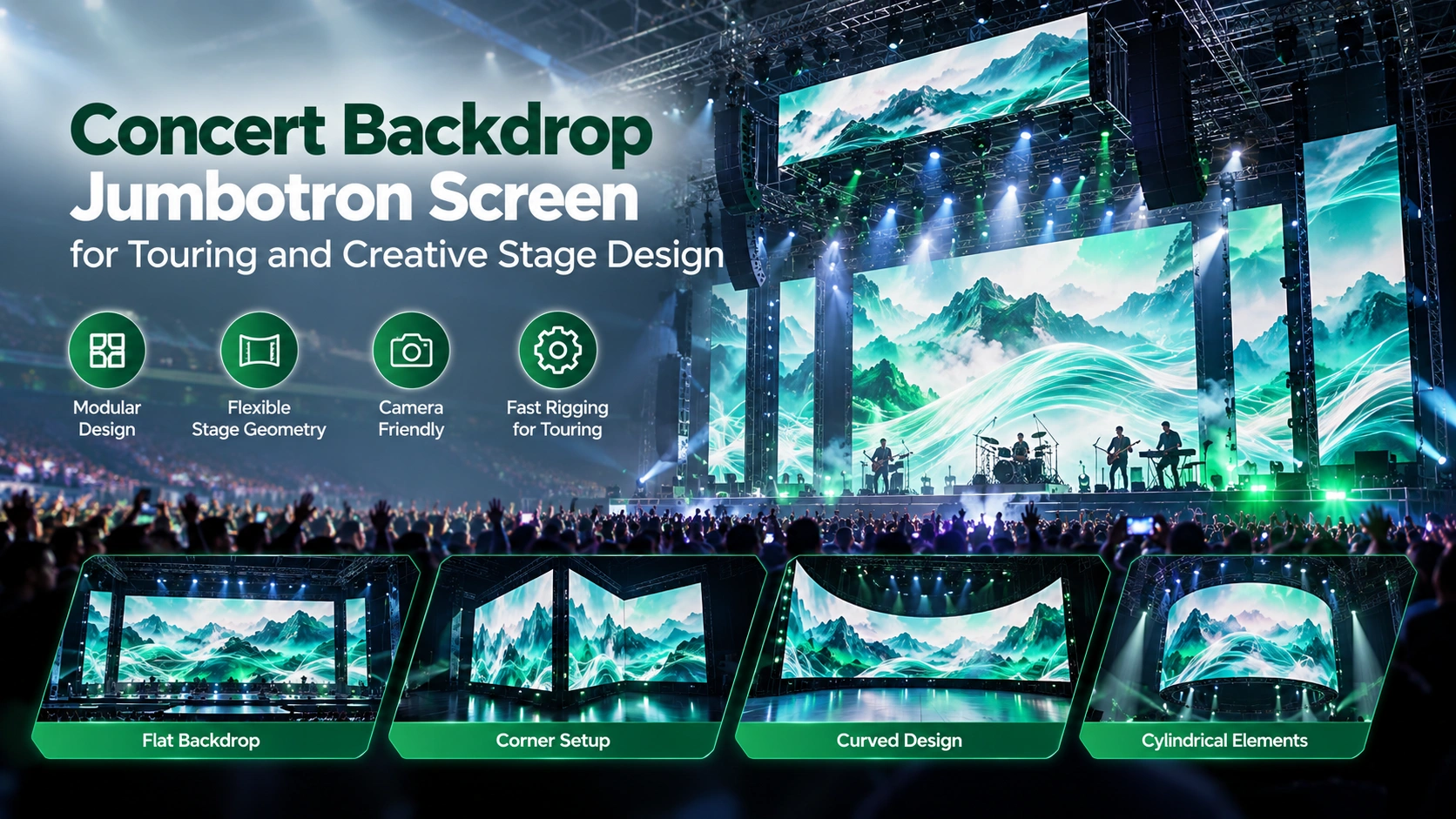 concert backdrop jumbotron screen