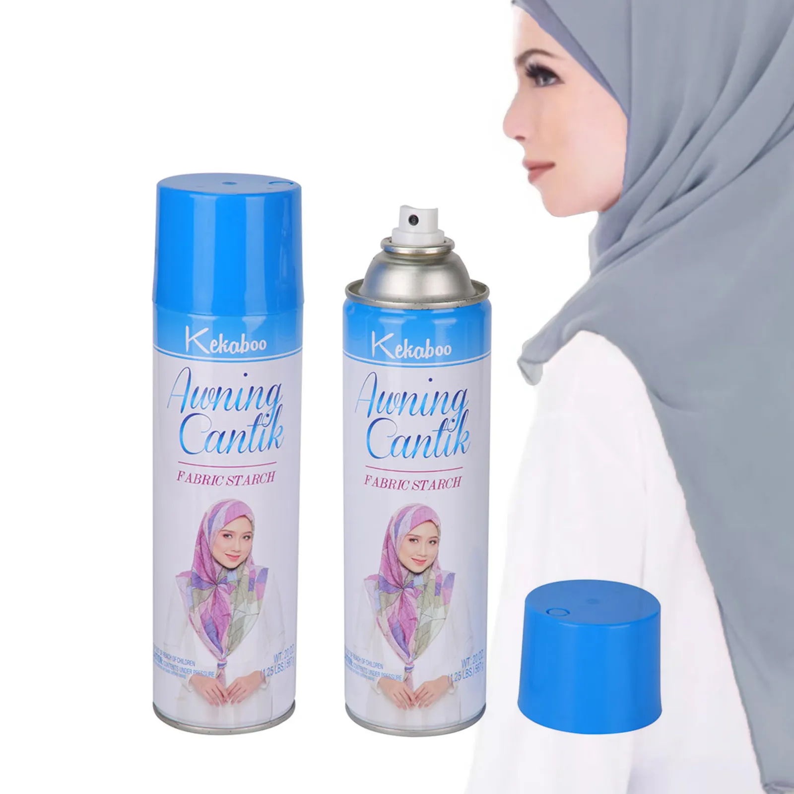 KEKABOO – Custom Easy Ironing Aid Fabric Hijab Wrinkle Killer Spray Starch