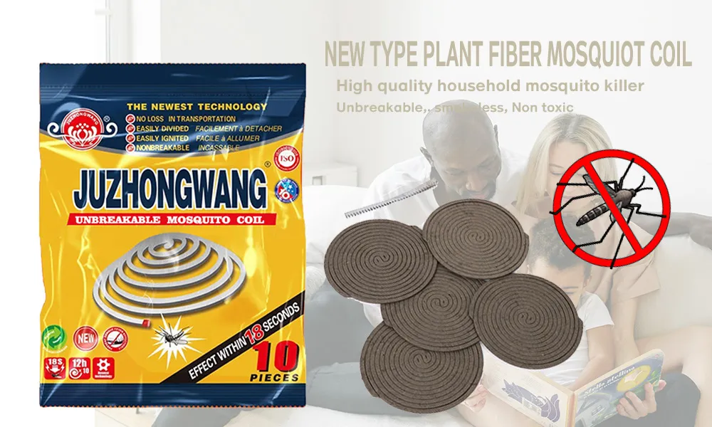Juzhongwang – New Generation High Effective Non Toxicity Smokeless Plant Fiber Mosquito Coil – Dream Fine