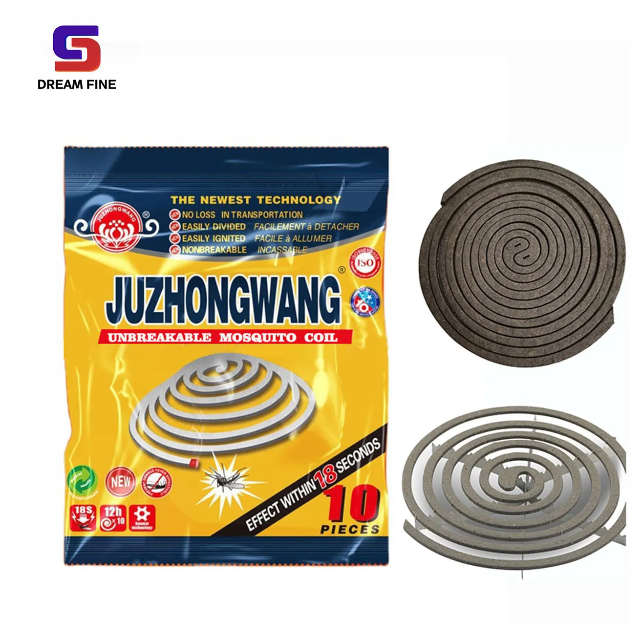 Juzhongwang – New Generation High Effective Non Toxicity Smokeless Plant Fiber Mosquito Coil