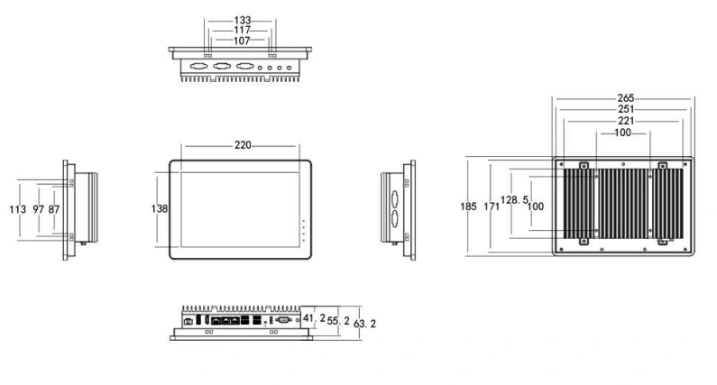P101-1G Dimensions