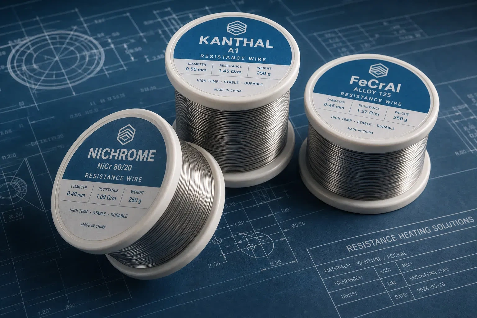 Fios de Resistência Nichrome Kanthal e FeCrAl