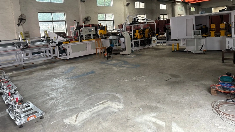 automatic pipe bending machine with cutting and automatic loading