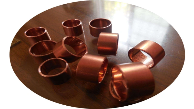 copper pipe fittings chamfering