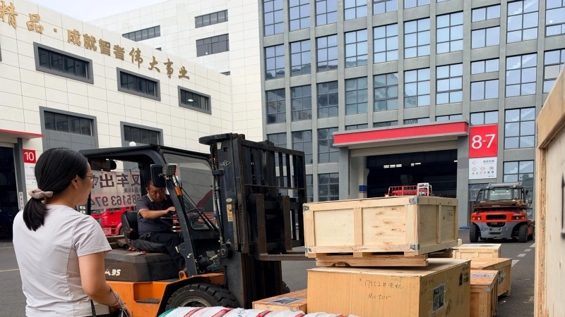 loading the container