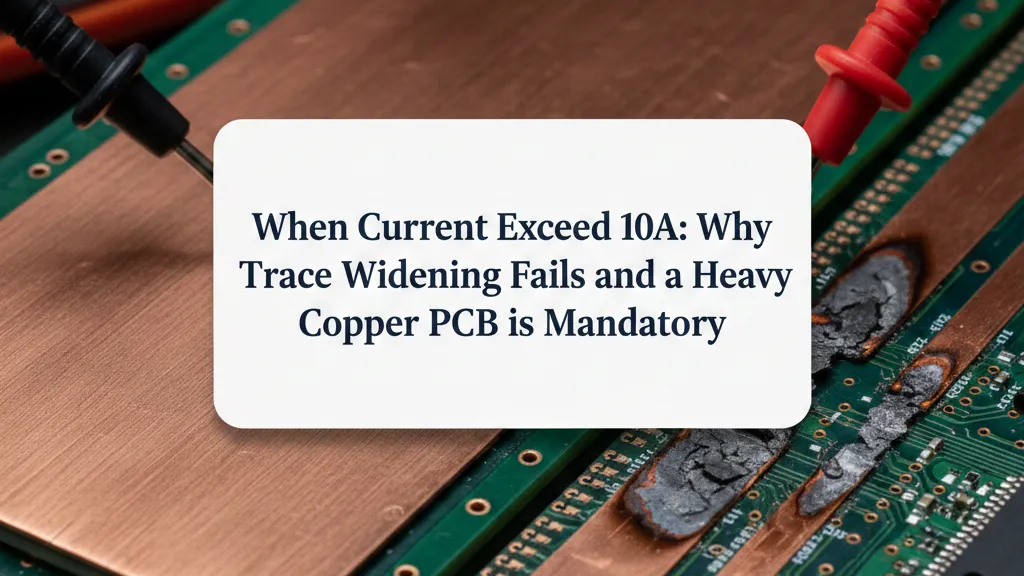 When Current Exceeds 10A Why Trace Widening Fails and a Heavy Copper PCB is Mandatory