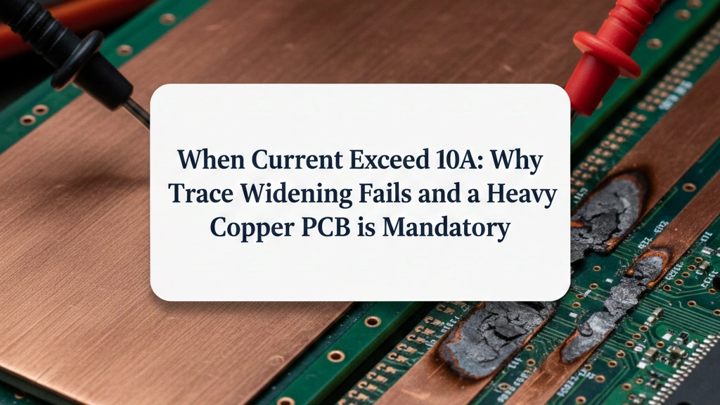 When Current Exceeds 10A Why Trace Widening Fails and a Heavy Copper PCB is Mandatory