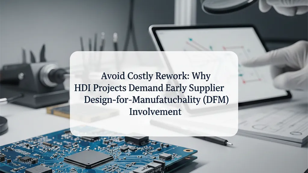 Why HDI Projects Demand Early Supplier Design-for-Manufacturability (DFM) Involvement