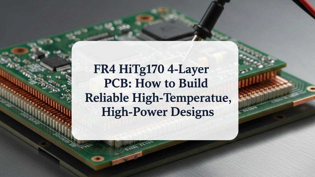 FR4 HiTg170 4-Layer PCB How to Build Reliable High-Temperature, High-Power Designs