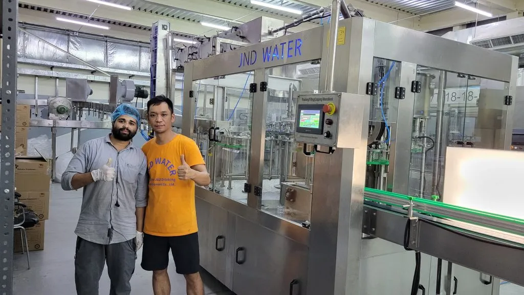 water bottling line in Bahrain