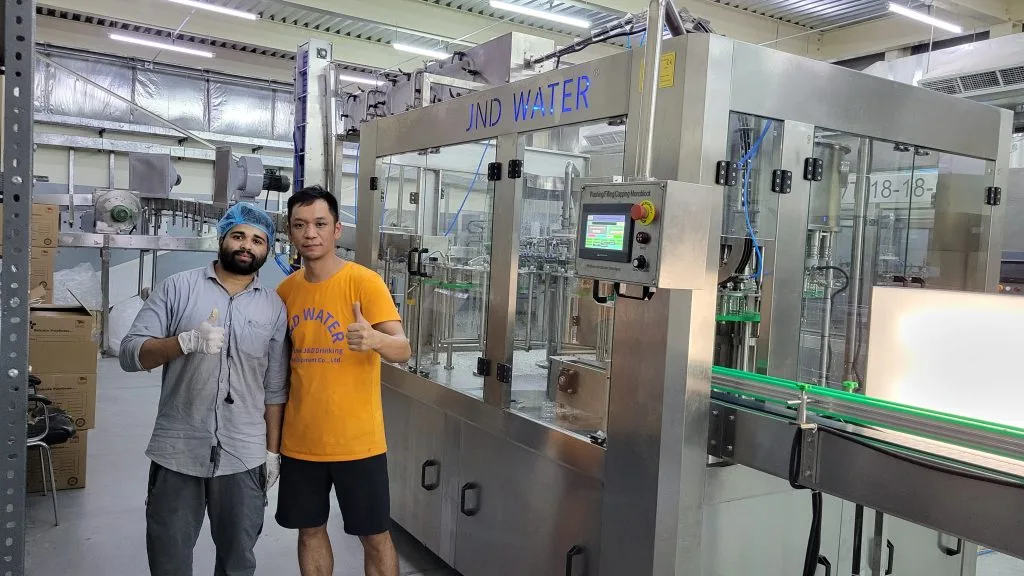water bottling line in Bahrain