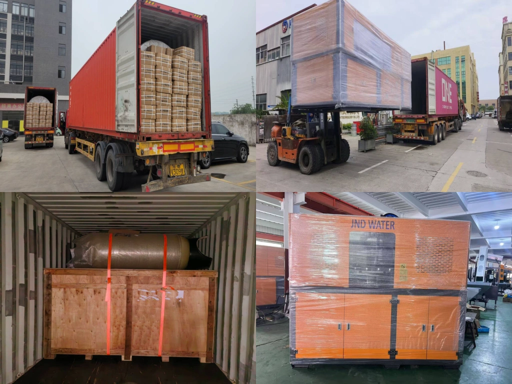 Jndwater bottle blow molding machine ship to Canada