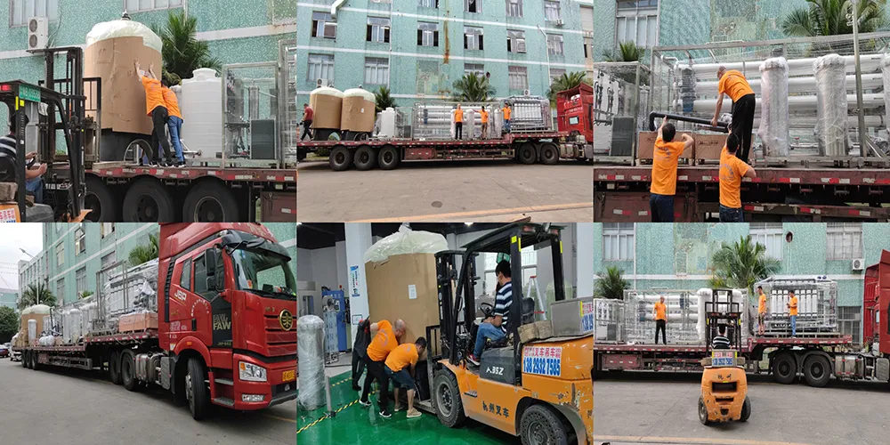 Shenzhen J&D Drinking Water Equipment Co., Ltd. ultrapure water treatment equipment is loaded and shipped to Bahrain