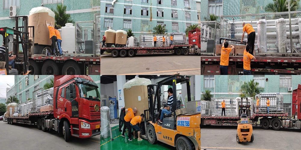 Shenzhen J&D Drinking Water Equipment Co., Ltd. ultrapure water treatment equipment is loaded and shipped to Bahrain