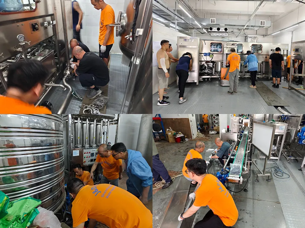Shenzhen J&D Drinking Water Equipment Co., Ltd. successfully completed the installation of bottled wine filling line in Mexico
