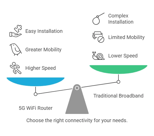 How Does a 5G WiFi Router with SIM Card Slot Compare to Traditional Broadband