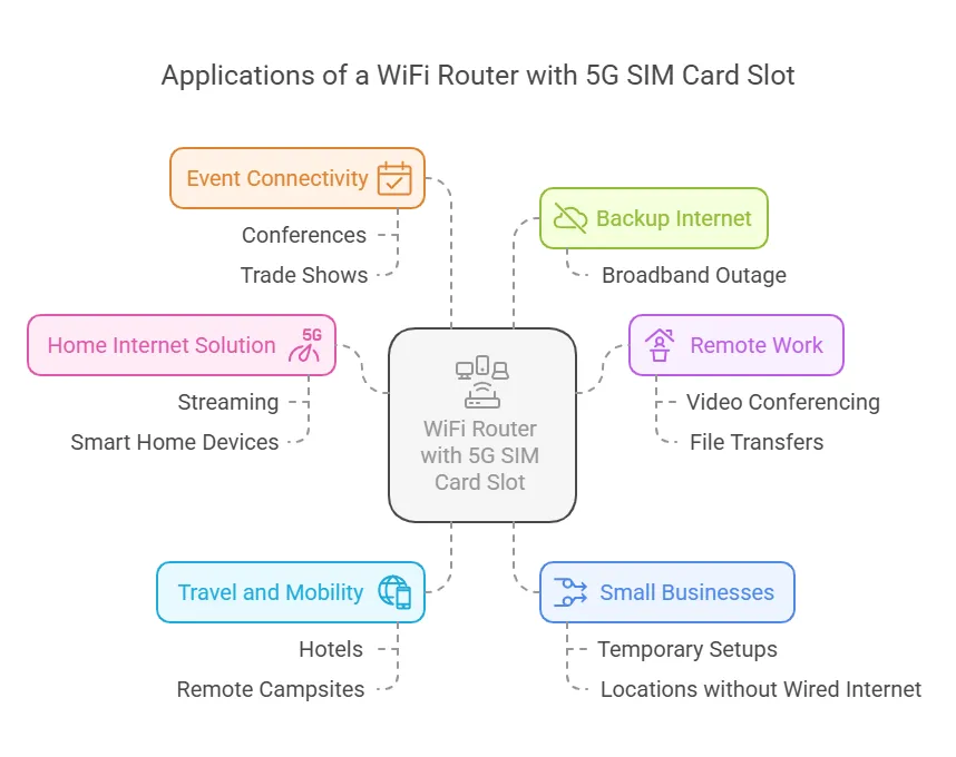 What Are the Applications of a WiFi Router with 5G SIM Card Slot