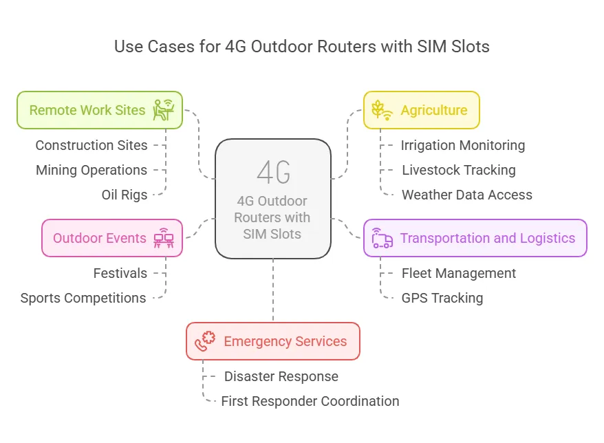 What Are the Common Use Cases for 4G Outdoor Routers with SIM Slots