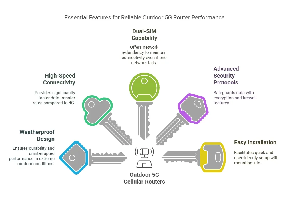 Why Are Key Features of Outdoor 5G Cellular Routers Important