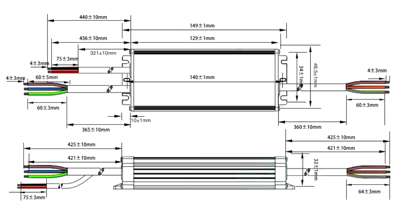 PLC Light Dimmer Switch Dimensions