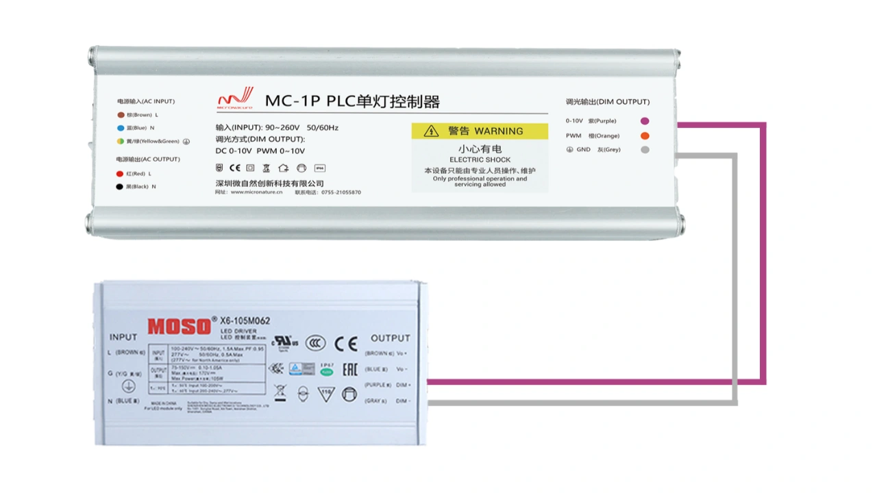 PLC Light Dimmer Switch Wire Connect 2