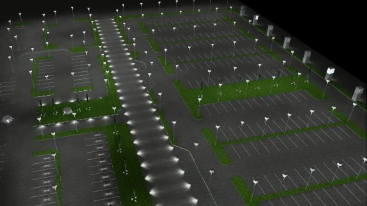 PLC Vehicle Park Lot Lighting