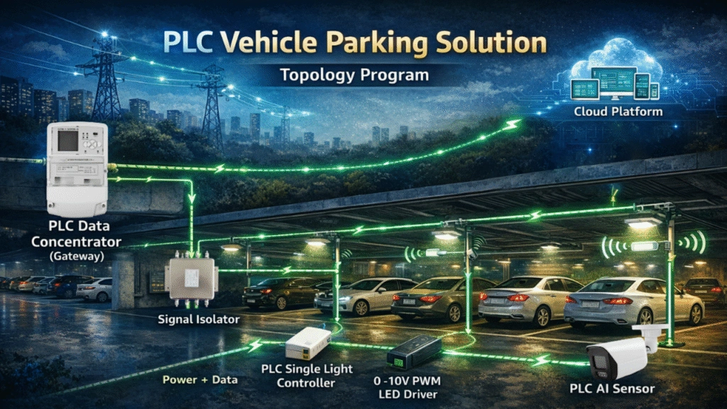 PLC vehical park topology program