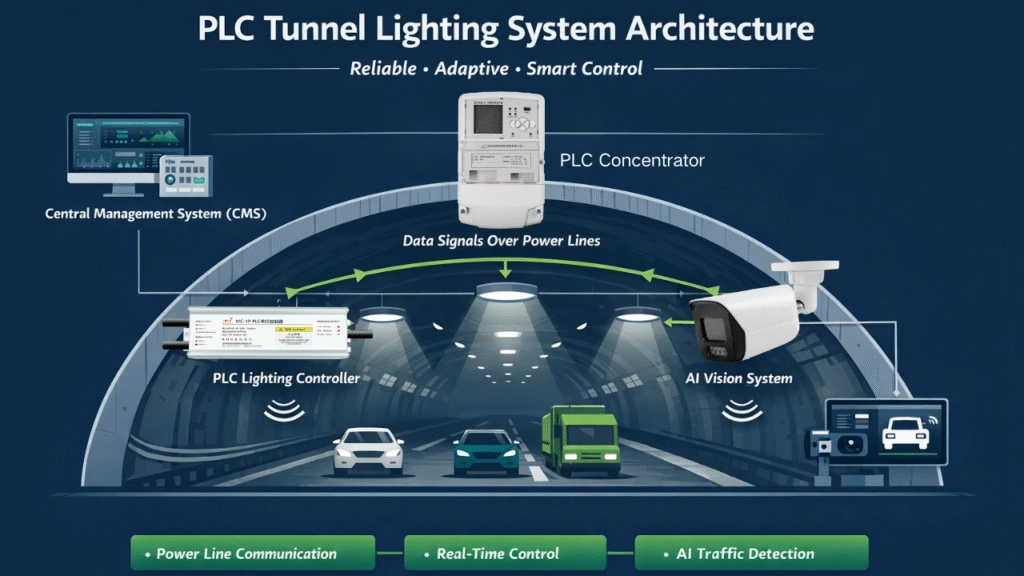 How PLC Lighting Works in Tunnel Systems