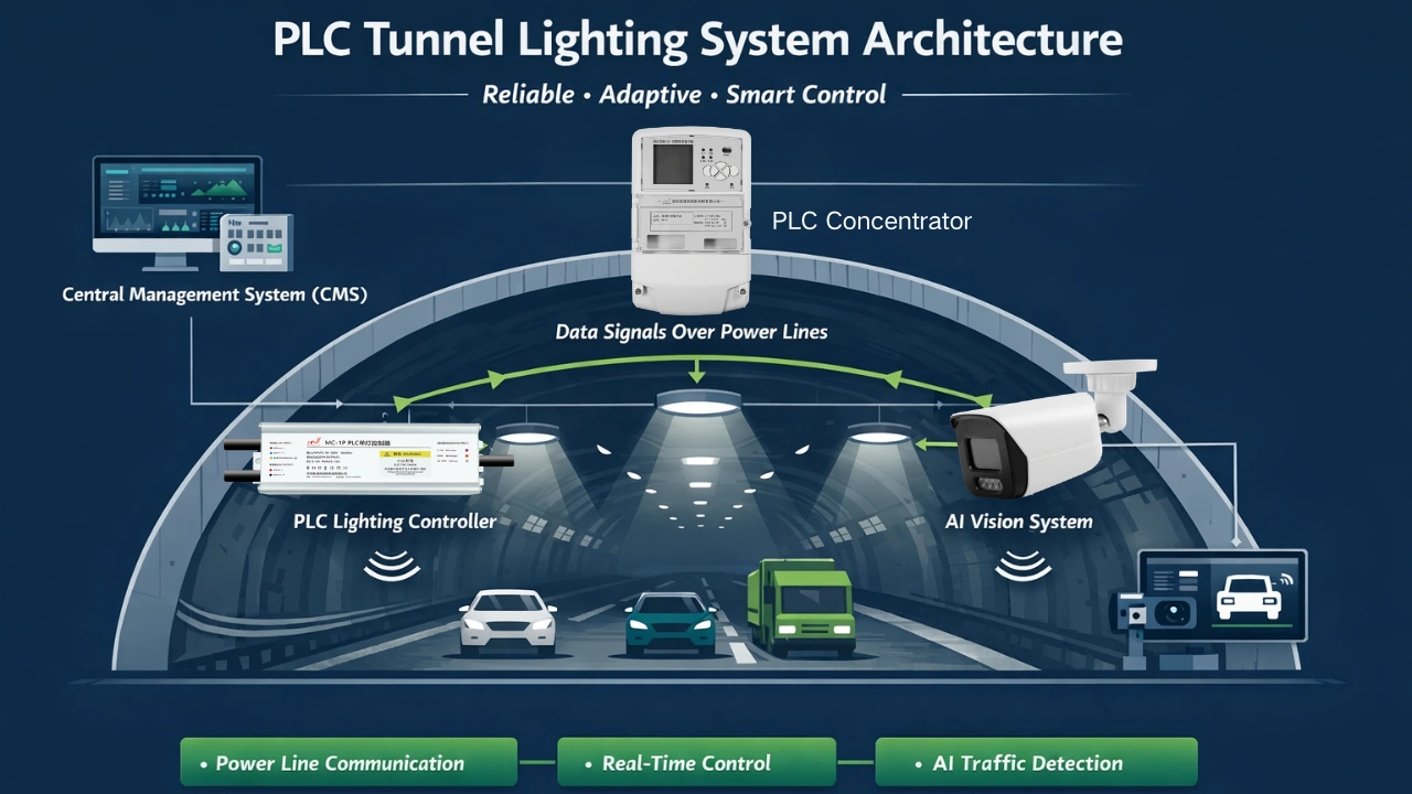 How PLC Lighting Works in Tunnel Systems